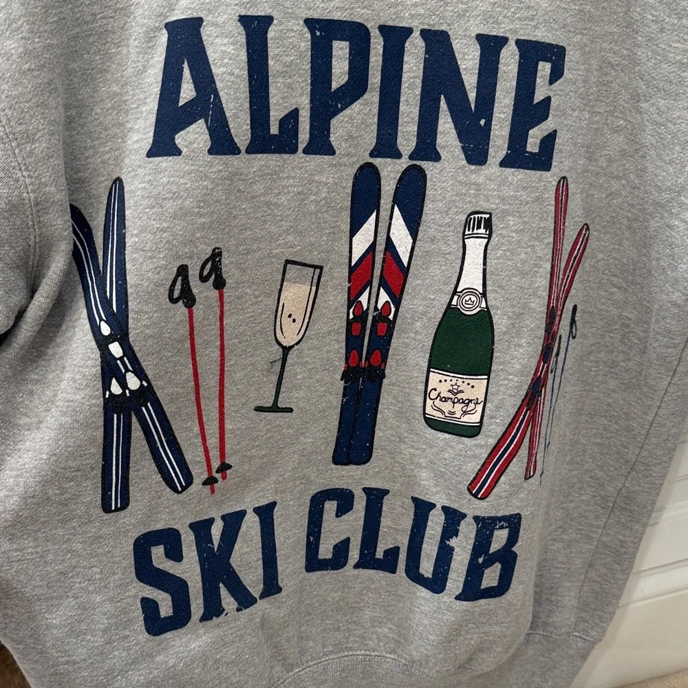 Show me your mumu Gray Alpine Ski Club Sweater - Picture 2 of 3
